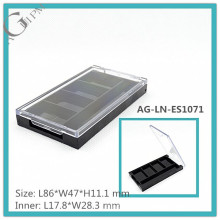 AG-LN-ES1071 Plastic Four Grilles Square Custom Eye Shadow Powder Packaging